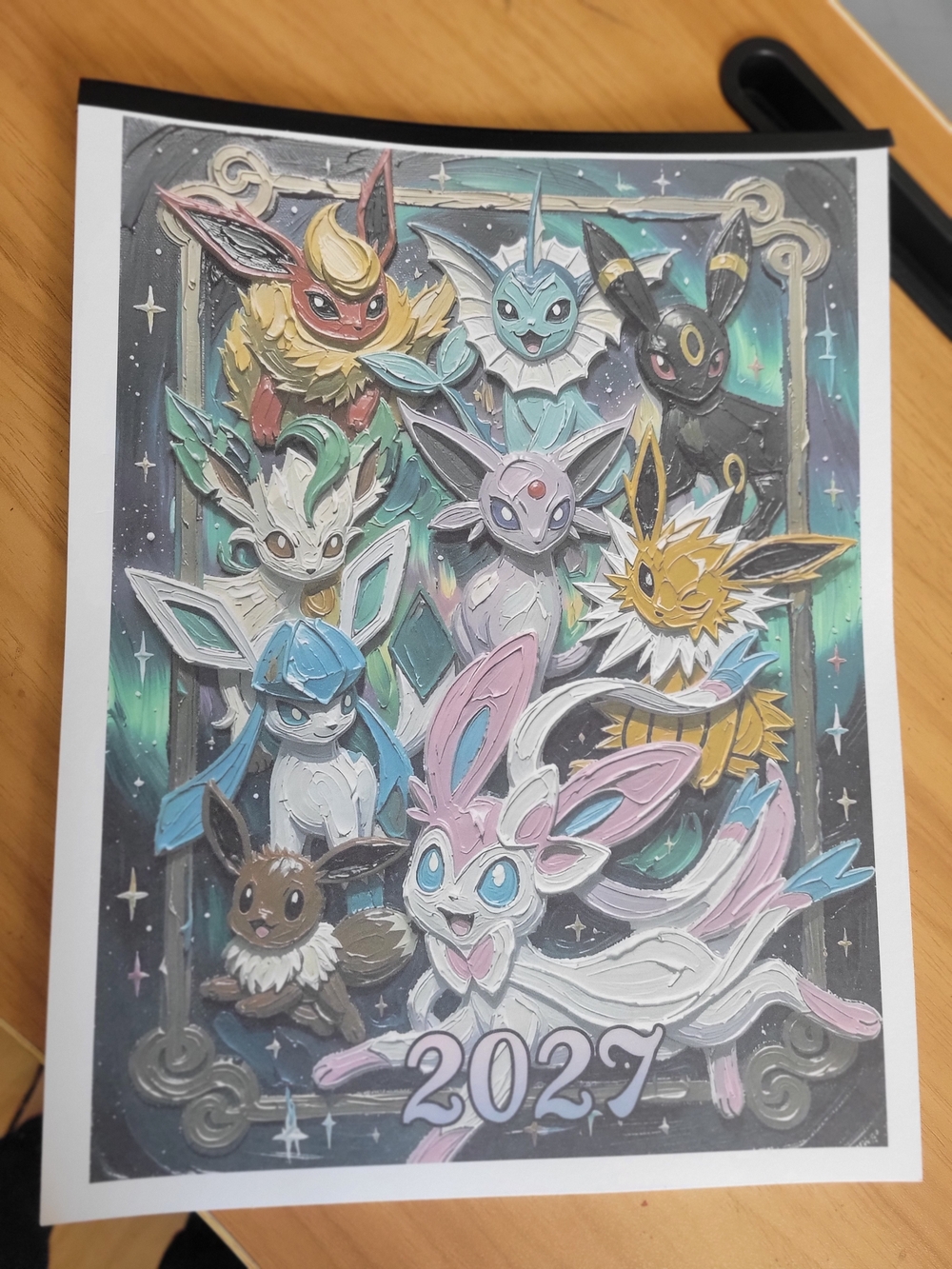💀NEW💀 Hand Crafted  Eevee Evolutions  Calendar 2027